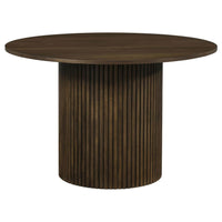 Hamlyn 5-piece Round Wood Dining Set Black and Walnut