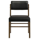Hamlyn 5-piece Round Wood Dining Set Black and Walnut