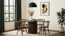 Hamlyn 5-piece Round Wood Dining Set Walnut