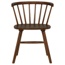 Hamlyn 5-piece Round Wood Dining Set Walnut