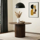 Hamlyn 47-inch Round Wood Dining Room Table Walnut
