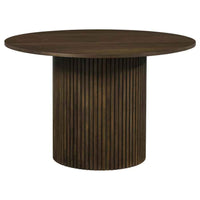 Hamlyn 47-inch Round Wood Dining Room Table Walnut