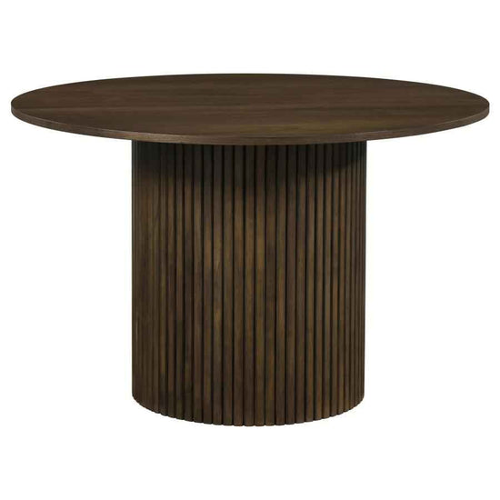 Hamlyn 47-inch Round Wood Dining Room Table Walnut
