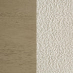 Home & Sleep Outlet - Kehoe Upholstered Dining Side Chair Cream and Natural Oak (Set of 2)