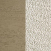 Kehoe Upholstered Dining Side Chair Cream and Natural Oak (Set of 2)