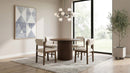 Kehoe Upholstered Dining Side Chair Cream and Walnut (Set of 2)