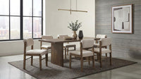 Kehoe Upholstered Dining Side Chair Cream and Walnut (Set of 2)