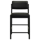 Hamlyn 5-piece Round Wood Counter Height Dining Set Black