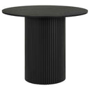 Hamlyn 5-piece Round Wood Counter Height Dining Set Grey and Black