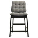 Hamlyn 5-piece Round Wood Counter Height Dining Set Grey and Black