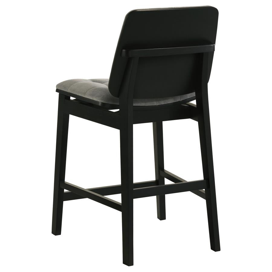 Home & Sleep Outlet - Hamlyn 5-piece Round Wood Counter Height Dining Set Grey and Black