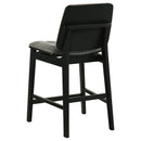 Hamlyn 5-piece Round Wood Counter Height Dining Set Grey and Black