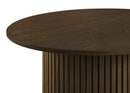 Hamlyn 43-inch Round Wood Counter Height Dining Table Walnut