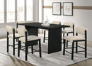 Kehoe Upholstered Counter Height Chair Cream and Black (Set of 2)
