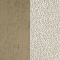 Kehoe Upholstered Counter Height Chair Cream and Natural Oak (Set of 2)