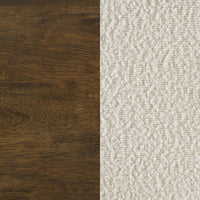 Kehoe Upholstered Counter Height Chair Cream and Walnut (Set of 2)