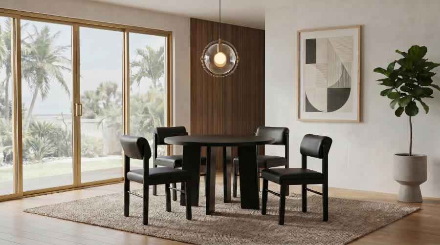 Strouse 5-piece Dining Set Black