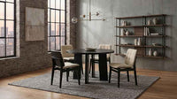 Strouse 5-piece Dining Set Cream and Black
