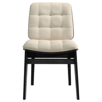 Strouse 5-piece Dining Set Cream and Black