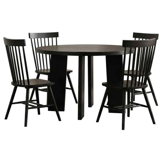 Strouse 5-piece Dining Set Black