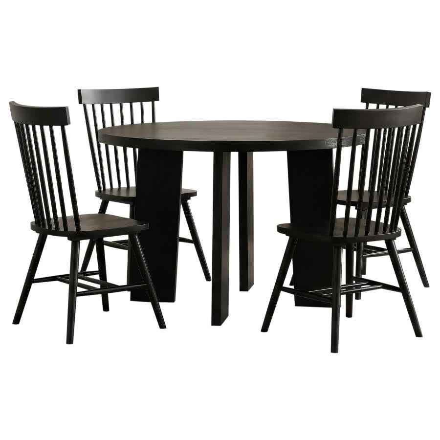 Strouse 5-piece Dining Set Black