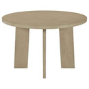 Strouse 47-inch Round Wood Dining Room Table Natural Oak