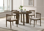 Home & Sleep Outlet - Strouse 5-piece Dining Set Wheat and Walnut