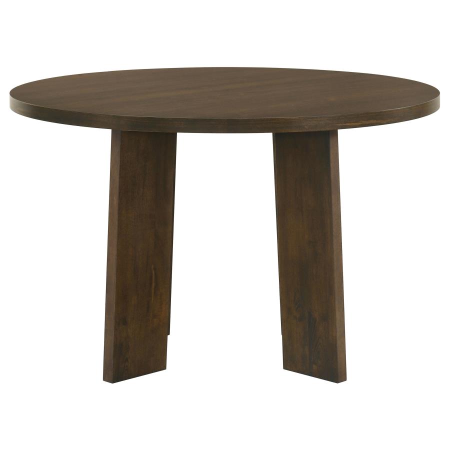 Home & Sleep Outlet - Strouse 5-piece Dining Set Wheat and Walnut