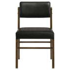 Home & Sleep Outlet - Strouse 5-piece Dining Set Black and Walnut
