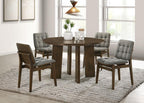 Home & Sleep Outlet - Strouse 5-piece Dining Set Grey and Walnut