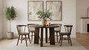 Strouse 5-piece Dining Set Walnut