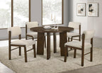 Home & Sleep Outlet - Strouse 47-inch Round Wood Dining Room Table Walnut