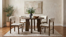 Strouse 47-inch Round Wood Dining Room Table Walnut