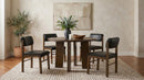 Strouse 47-inch Round Wood Dining Room Table Walnut