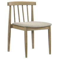 Cullen Dining Side Chair Upholstered Seat Natural Oak (Set of 2)