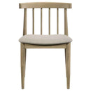 Cullen Dining Side Chair Upholstered Seat Natural Oak (Set of 2)