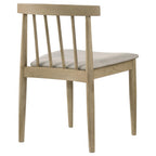 Home & Sleep Outlet - Cullen Dining Side Chair Upholstered Seat Natural Oak (Set of 2)