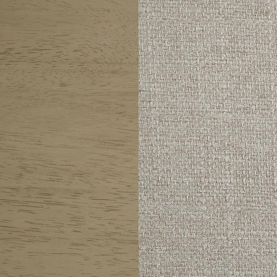 Home & Sleep Outlet - Cullen Dining Side Chair Upholstered Seat Natural Oak (Set of 2)