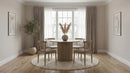 Cullen Dining Side Chair Upholstered Seat Natural Oak (Set of 2)