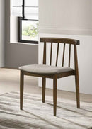 Cullen Dining Side Chair Upholstered Seat Walnut (Set of 2)