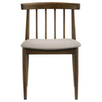 Home & Sleep Outlet - Cullen Dining Side Chair Upholstered Seat Dark Walnut (Set of 2)