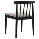 Decker 7-piece 82-inch Rectangular Dining Set Wheat and Black
