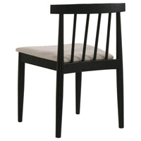 Decker 7-piece 82-inch Rectangular Dining Set Wheat and Black