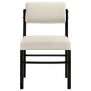 Decker 7-piece 82-inch Rectangular Dining Set Cream and Black