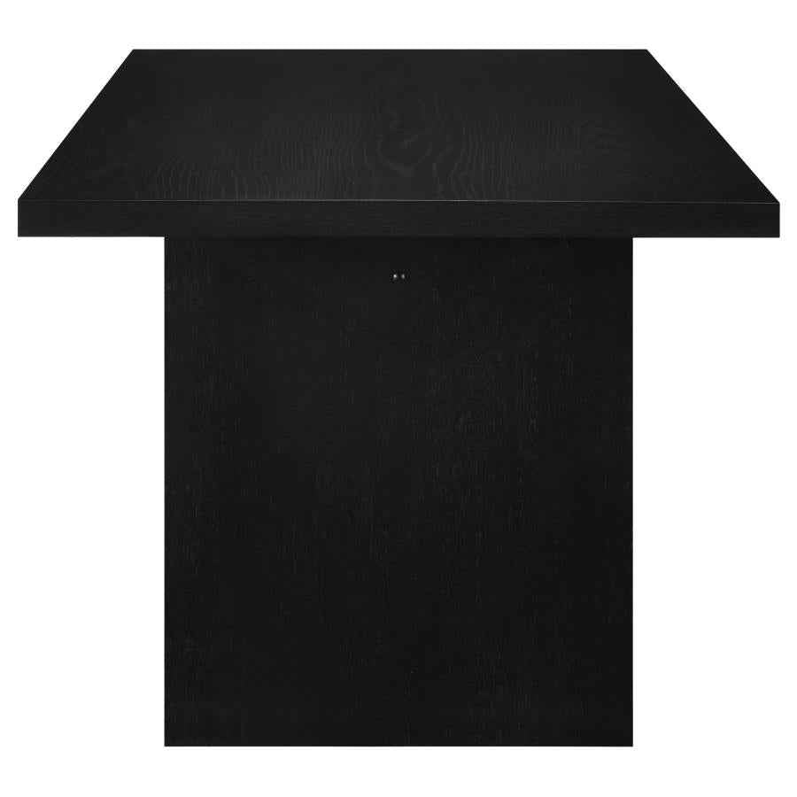 Decker 7-piece 82-inch Rectangular Dining Set Black