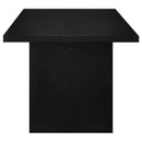 Decker 82-inch Rectangular Wood Dining Table Black