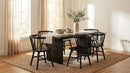 Decker 82-inch Rectangular Wood Dining Table Black