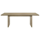 Decker 7-piece 82-inch Rectangular Dining Set Wheat and Natural Oak