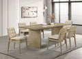Decker 7-piece 82-inch Rectangular Dining Set Cream and Natural Oak
