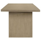 Decker 7-piece 82-inch Rectangular Dining Set Cream and Natural Oak